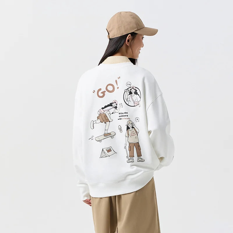 Semir Women's Mid-Length Oversize Printed Pullover