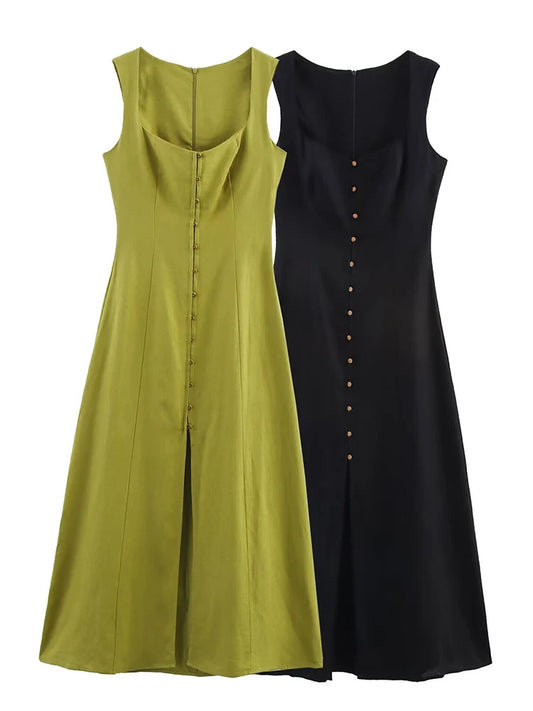 TFMLN Women's A-line Long Dress