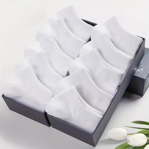 Breathable Deodorant Men's Low Cut Ankle Socks - 10/20/30/40/50 Pairs