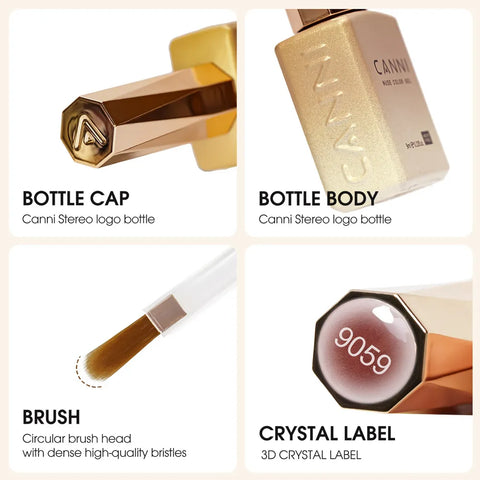 CANNI 9ml HEMA GRATIS Transparante Kleur Nagelgel - CC3 Melkwit Nude