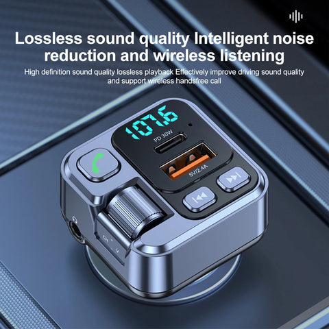 Car Bluetooth Receiver with Fast Charging
