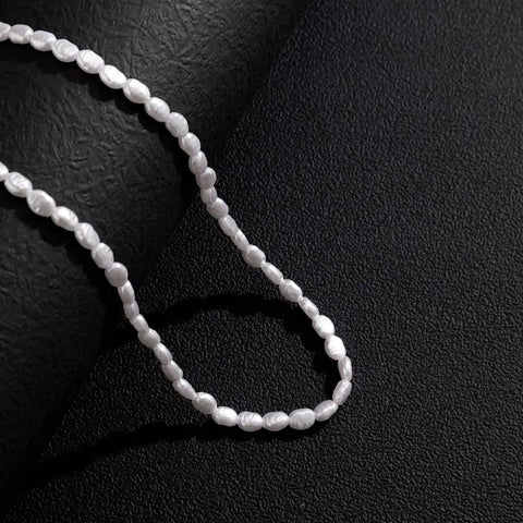 Elegant Imitation Pearl Choker Necklace for Women - Vintage Beaded Jewelry for Weddings and Parties