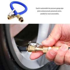 Portable Tire Inflator Hose - Essential Rubber Air Compressor Pipe for Cars and Motorbikes