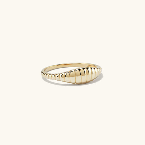 eManco Simple Fashion Style Texture Tail Ring - Classic Stainless Steel Couple Jewelry for Weddings