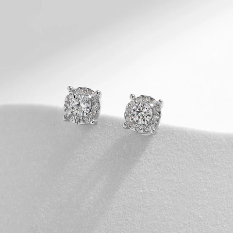 MODIAN D Color Moissanite Stud Earrings