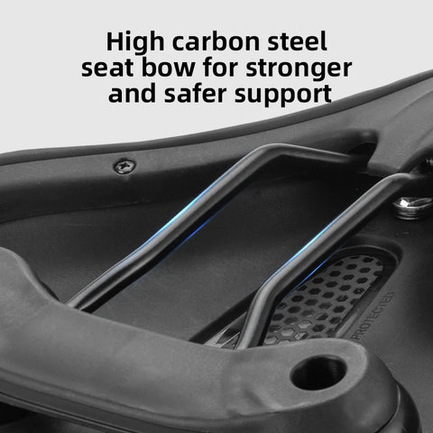 ROCKBROS Bicycle Saddle - Comfortable PVC Leather Bike Seat with Shock Absorption