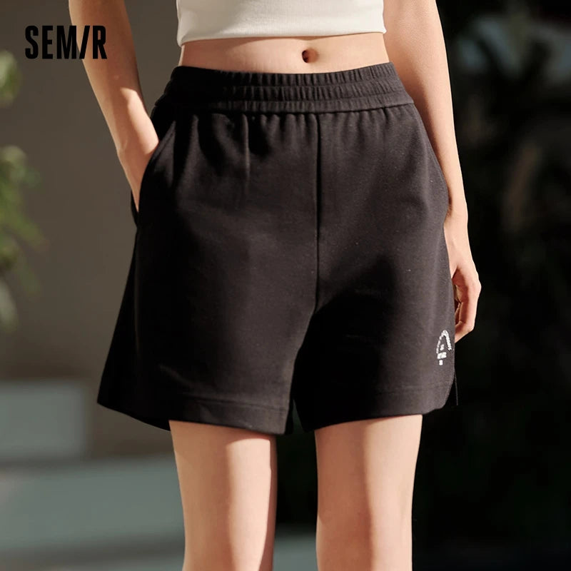 Semir Women's Casual Embroidered Split Pants