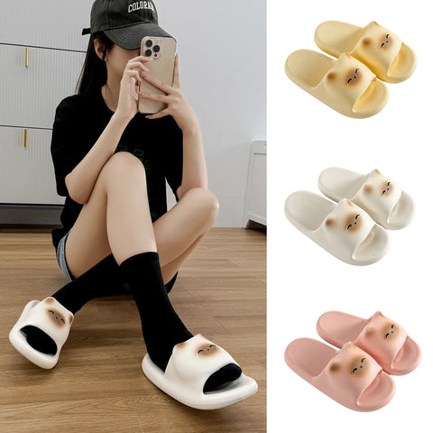 Schattige cartoon damespantoffels - Siamese kat 3D EVA sandalen