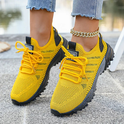 Trendy dames casual hardloop- en wandelsneakers 