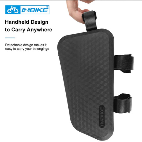 INBIKE Slim Front Frame Top Tube Bag - Waterproof Bicycle Handlebar Bag for Mountain and Road Bikes