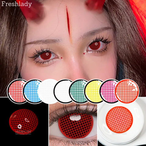 UYAAI Roze Cosplay Contactlens - Grote Pupillen Multicolor 