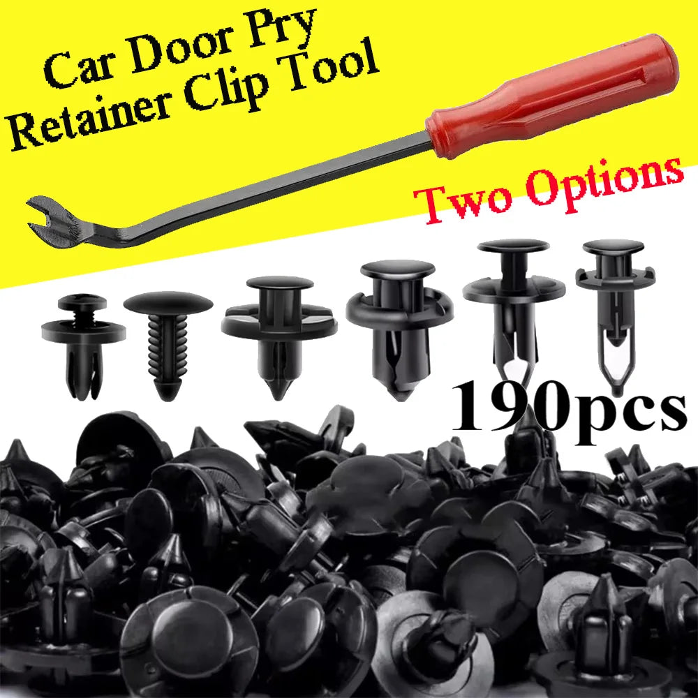 Car Retainer Clips Plastic Fasteners Kit - 6 Size Auto Push Pin Rivets Set