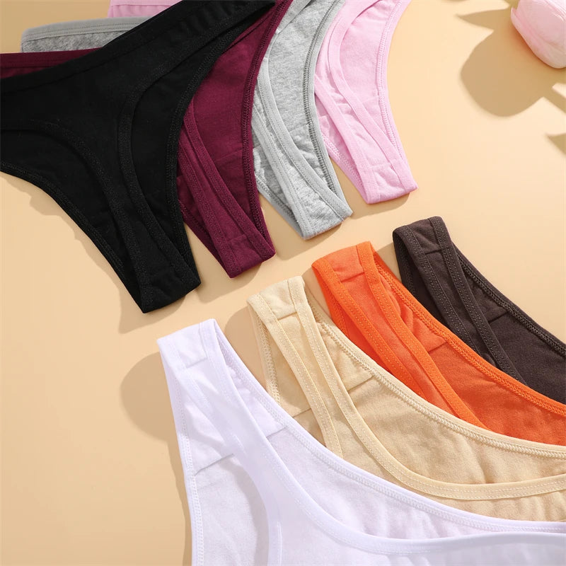 3Pcs Cotton Seamless Panties Set for Women