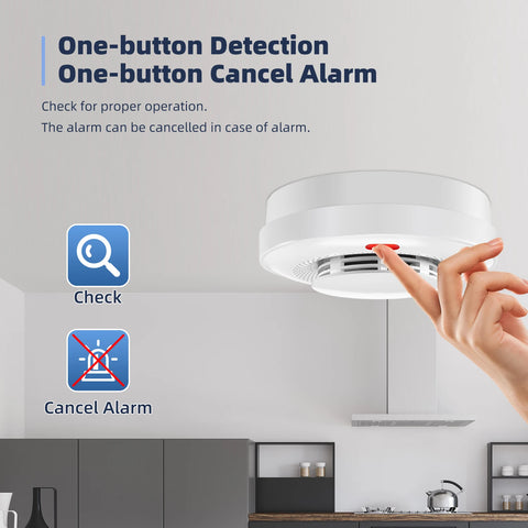 TAIBOAN 433MHz Wireless Smoke Sensor Alarm
