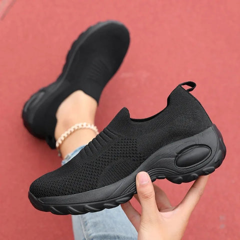 Rode casual sportschoenen voor dames 