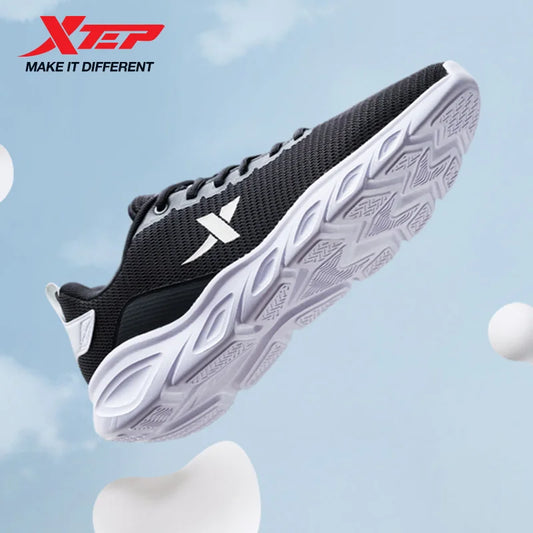 Xtep Men's Running Shoes – Breathable Mesh & Shock Absorption Sports Sneakers