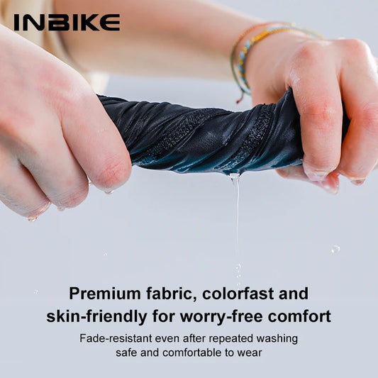 INBIKE Summer Cycling Cooling Face Cover - UV Blocking Road Bike Mask with Ice Silk Technology