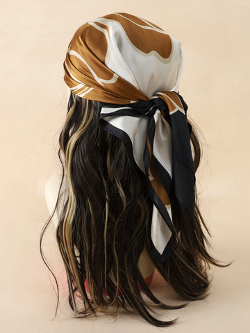 Luxury 2023 Silk Square Scarf for Women