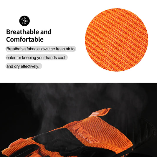 INBIKE Summer MTB Cycling Gloves - Gel Padded Half Finger Bicycle Gloves for Men