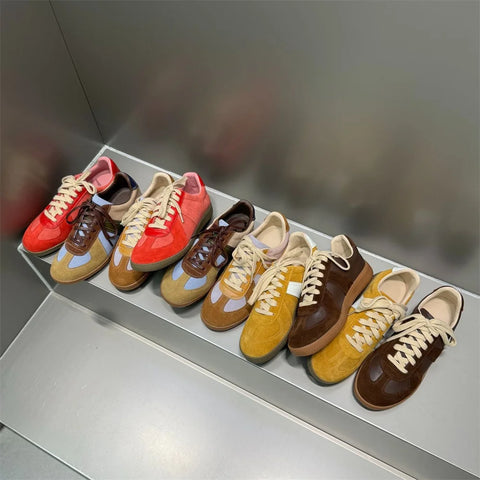 FEDONAS 2025 New Women Suede Leather Sneakers