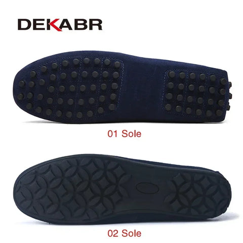 DEKABR Echte leren mocassins voor heren 