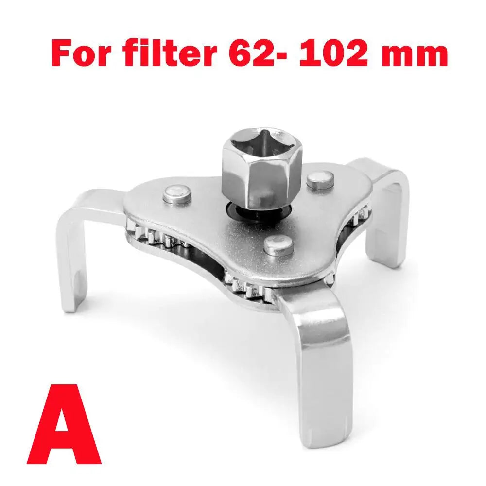 Universal Oil Filter Wrench - Adjustable Removal Tool for Easy Car Maintenance