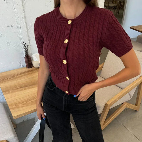 Trendix Dames Winter Gebreid Vest - Stijlvolle Patchwork Geribbelde Trui voor de Herfstvakantie