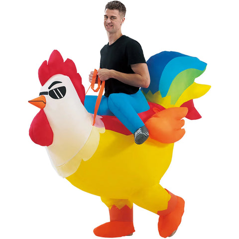 Colorful Rooster Inflatable Costume for Parties
