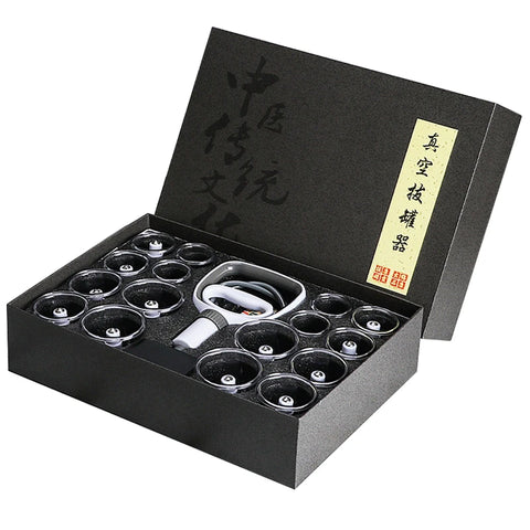 Suction Cups Acupuncture Vacuum Massage Jars - Hansol Cuppings Therapy Set