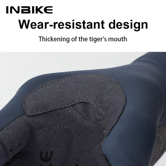 INBIKE 2024 Gel Padded Fietshandschoenen voor Heren - Herfst Winter Full Finger Touchscreen MTB Accessoires