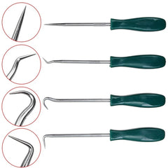 Hot Sale 4Pcs 135mm Car Auto Vehicle Oil Seal Screwdrivers Set O-Ring Seal Gasket Puller Remover Pick Hooks Repair Tools for Car