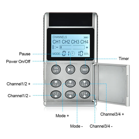 15 Modes EMS Electric Muscle Stimulator TENS Machine for Pain Relief and Health Care