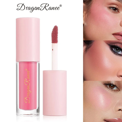 1/3Pc Mini Matte Liquid Blush - 8 Color Velvet Blusher for a Natural Glow