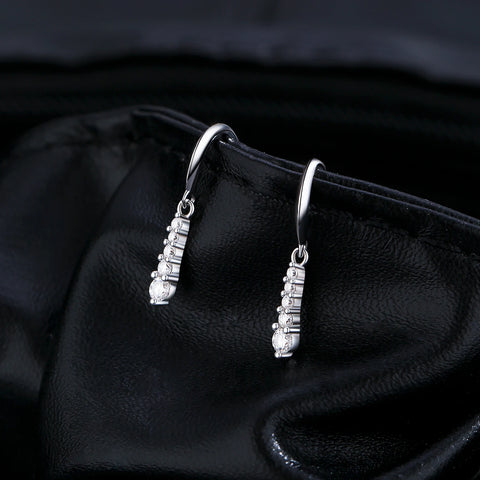MODIAN D Color Moissanite Dangle Earrings