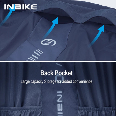 INBIKE Heren Winddicht Windjack met Lange Mouwen voor Race- en Mountainbiken