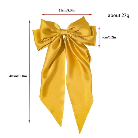 Women Girl Large Bow Hairpin Korean Headbands - Elegant Hair Accessories