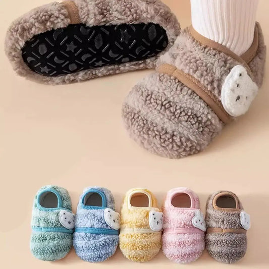AIBEDILA Cartoon Baby Shoes for Winter