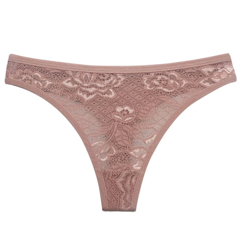 5PCS Set of Women's Sexy Lace Transparent Thongs – M-XL G-String Underwear