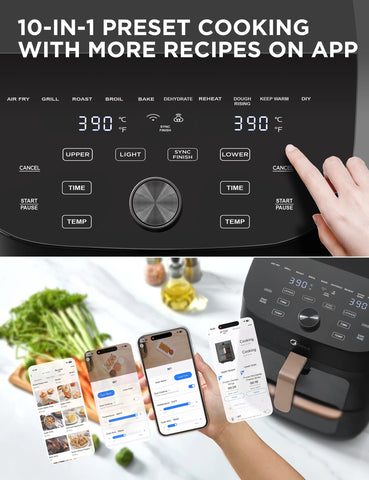 Midea Hot Air Fryer with Smart WiFi Sync