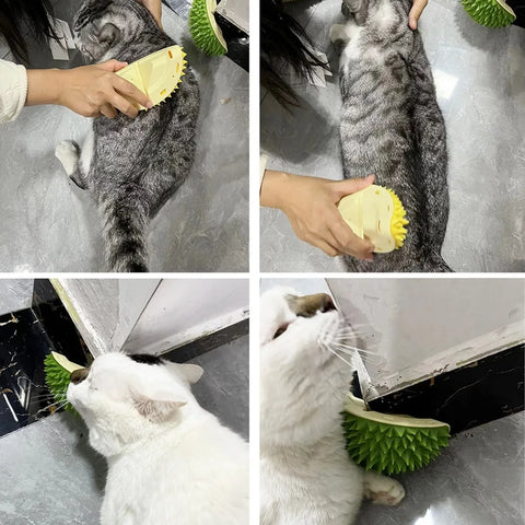 Cat Scratcher Massager - Multi-Functional Grooming Tool for Cats and Dogs