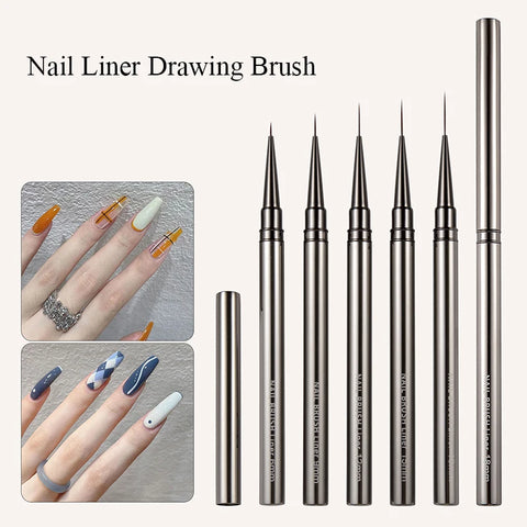 BORN PRETTY Nail Liner Brush Set for Artistic Nail Designs