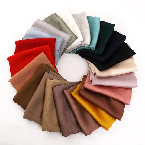 Premium Satin Crinkle Hijab Scarf