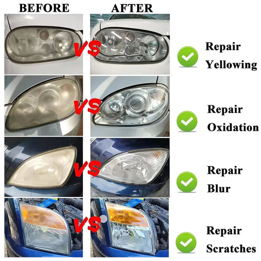 100ML Car Headlight Polishing Kit - Headlight Restoration Liquid Polymer Tool