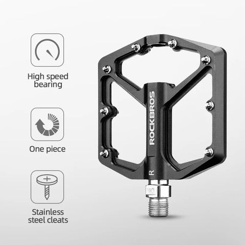 ROCKBROS Ultralight Aluminum Alloy Anti-Slip Bike Pedals for Mountain and Road Cycling
