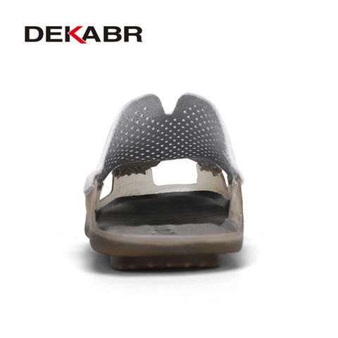 DEKABR Minimalistische leren sandalen voor heren 