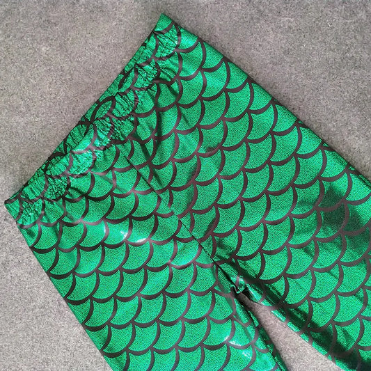 Colorful Fish Scales Leggings for Girls