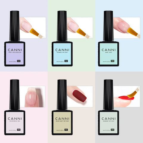 CANNI HEMA GRATIS Primer Base Coat en Color Gel Polish