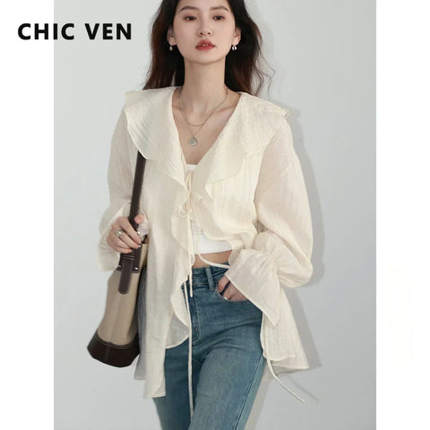 CHIC VEN Women Loose Casual Blouse