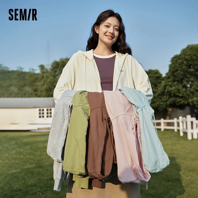 Semir Women’s Loose-Fit Plum Blossom Jacket