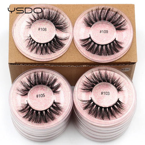 Wholesale Mink False Eyelashes - 10/20/30/50 PCS